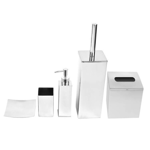 Free Standing Stainless Steel Bathroom Accessory Set Free Standing Stainless Steel Bathroom Accessory Set Gedy NE102